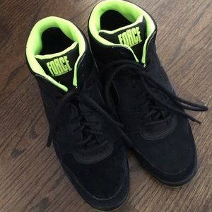 Black Nike Force Wedge Hightops Women’s sz 9
